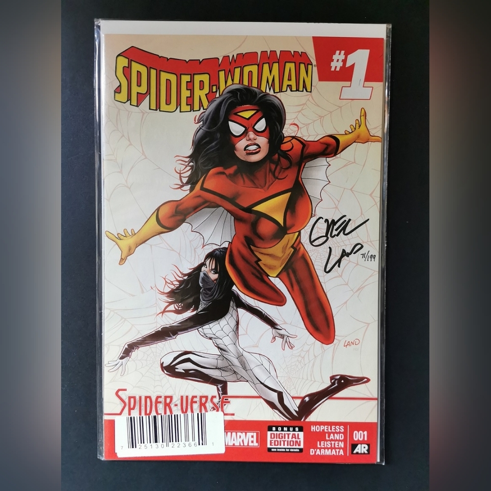 Spider-Woman #1 - Signed By Greg Land - Marvel Comics - NM